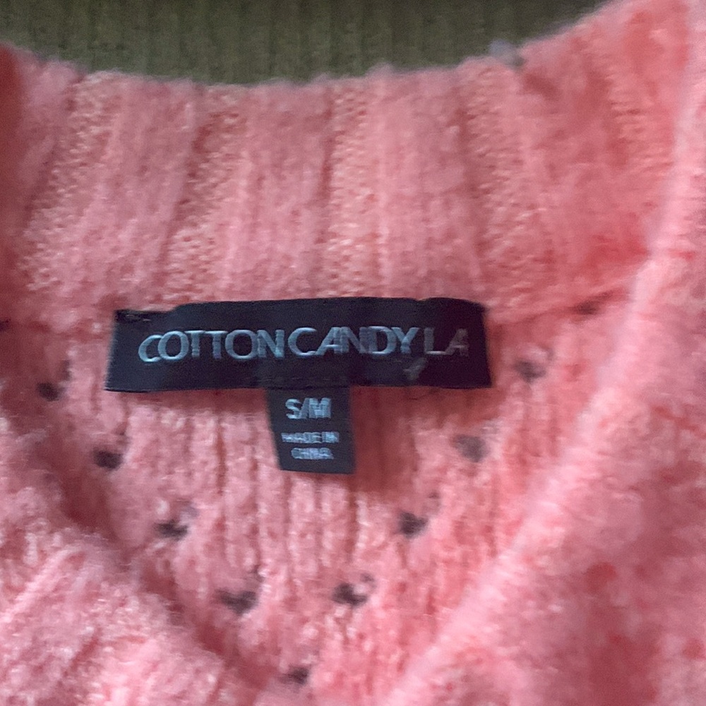 Cotton Candy LA crew neck sweater with diamond detail - Picture 2 of 2